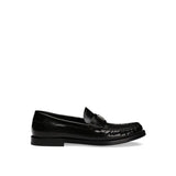 Dolce & Gabbana Black Calfskin Slip-On Loafers