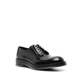 Alexander McQueen Black Calfskin Oxfords And Derbies