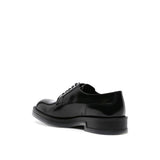 Alexander McQueen Black Calfskin Oxfords And Derbies