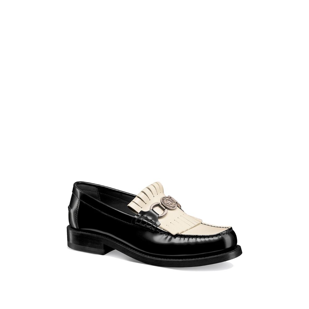 Dior Black Calfskin Slip-On Loafers