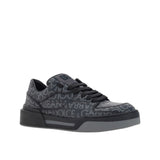 Dolce & Gabbana Black Cotton Low Top Sneakers