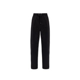 Versace Black Cotton Casual Pants