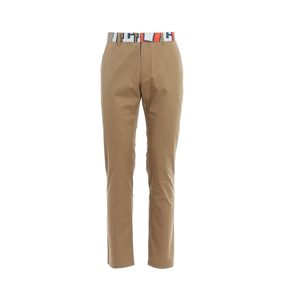 Versace Beige Cotton Chino Pants
