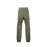 Palm Angels Green Cotton Cargo Pants
