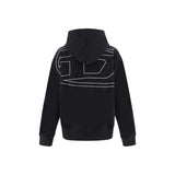 Diesel Black Elastane Sweatshirt