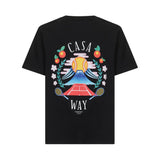 Casablanca Black Cotton T-Shirt