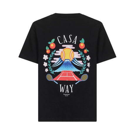 Casablanca Black Cotton T-Shirt