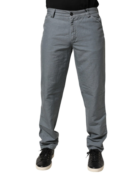 Master Coat Gray Cotton Regular Fit Men Denim Trouser Jeans