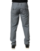 Master Coat Gray Cotton Regular Fit Men Denim Trouser Jeans
