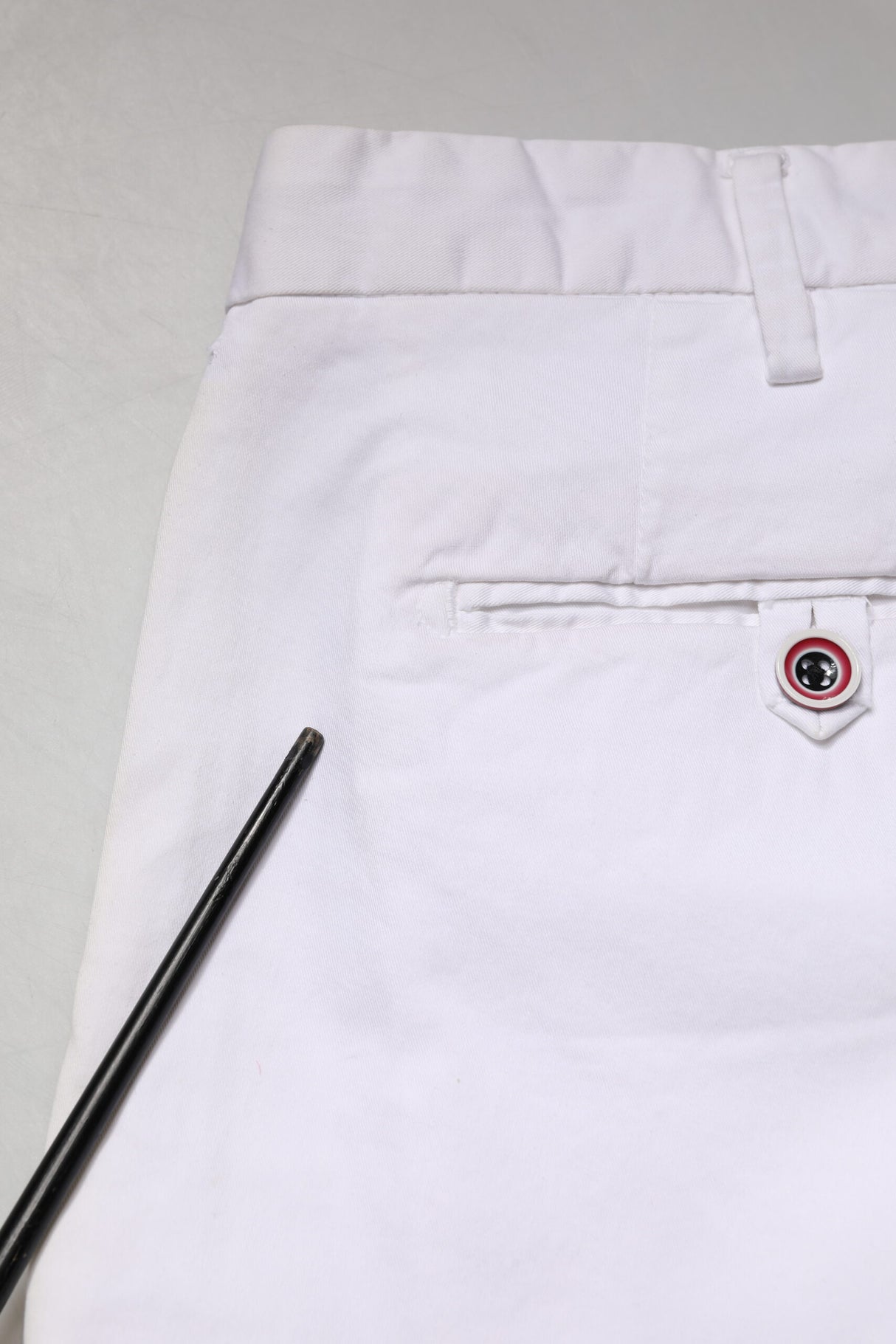 AT.P.CO White Cotton Skinny Fit Mid Waist Denim Trouser Jeans