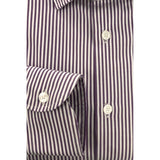 Baldinini Trend Purple Cotton Men Shirt