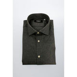 Baldinini Trend Gray Cotton Men Shirt