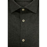 Baldinini Trend Gray Cotton Men Shirt
