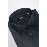 Baldinini Trend Black Cotton Men Shirt