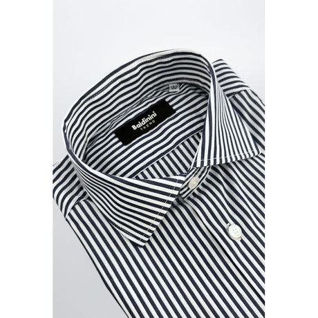 Baldinini Trend Blue Cotton Men's Shirt