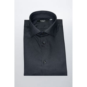 Baldinini Trend Black Cotton Men Shirt