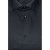 Baldinini Trend Black Cotton Men Shirt