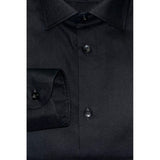 Baldinini Trend Black Cotton Men Shirt