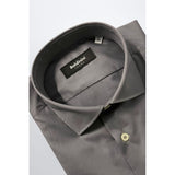 Baldinini Trend Gray Cotton Men Shirt
