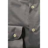 Baldinini Trend Gray Cotton Men Shirt