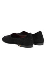 Dolce & Gabbana Black Leather Suede Slip On Loafers Dress Shoes
