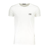 Cavalli Class Bianco Cotton Men T-Shirt