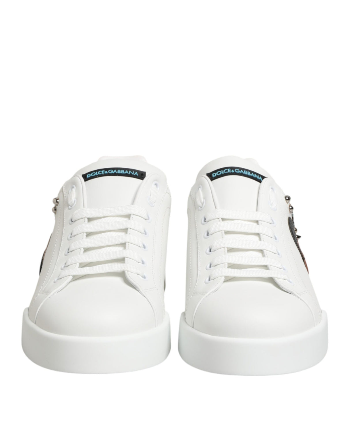 Dolce & Gabbana White Leather #DGFAMILY Men Sneakers Shoes