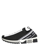 Dolce & Gabbana Black Slip On Sorrento Men Sneakers Shoes