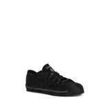 Y-3 Black Leather Low Top Sneakers