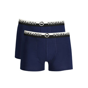 Trussardi Blu Cotton Mens Boxer