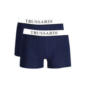 Trussardi Blu Cotton Men Underwear