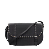 Valentino Garavani Black Leather Crossbody Bag