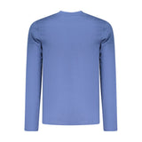 Coveri Moving Blue Cotton Men T-Shirt