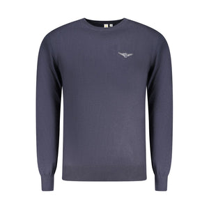 Accademia Militare Blue Cotton Men's Sweater
