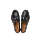 Salvatore Ferragamo Black Calfskin Slip-On Loafers