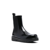 Valentino Garavani Black Leather Chelsea Boots