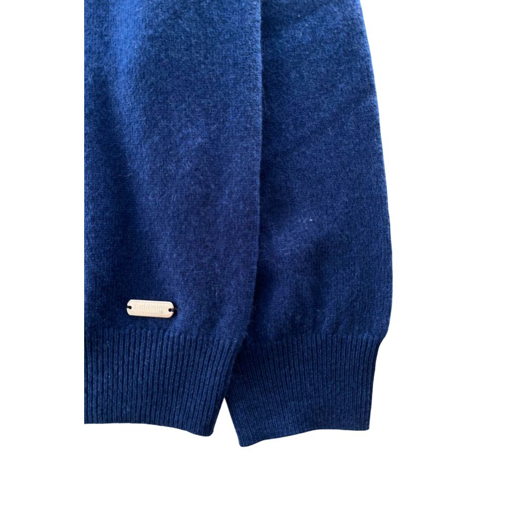 Baldinini Trend Blue Cashmere Men Sweater