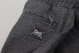 Dolce & Gabbana Gray Striped Wool Skinny Trouser Pants