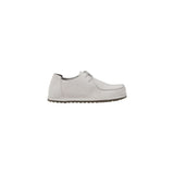 Birkenstock White Leather Slip-On Loafers
