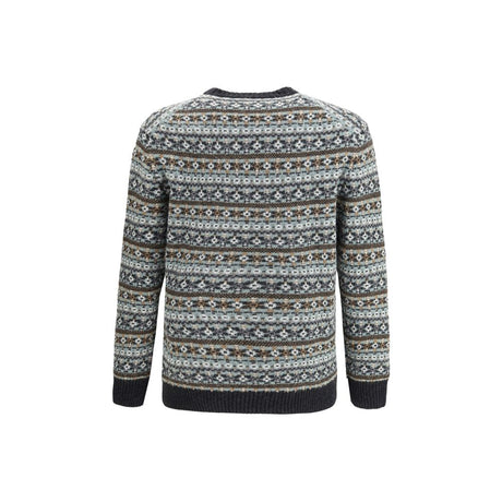 Brooksfield Multicolor Wool Sweatshirt