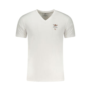 Aeronautica Militare White Cotton Men's Underwear T-Shirt