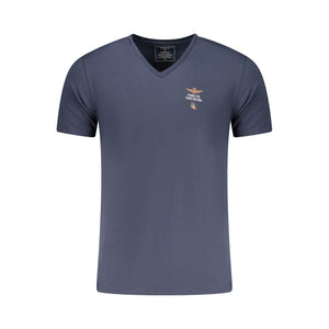 Aeronautica Militare Blu Cotton Men's T-Shirt