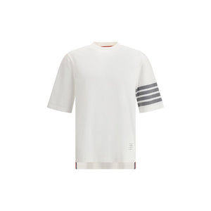 Thom Browne White Cotton T-Shirt