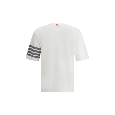 Thom Browne White Cotton T-Shirt