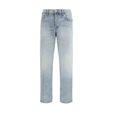 Diesel Blue Cotton Tapered Jeans