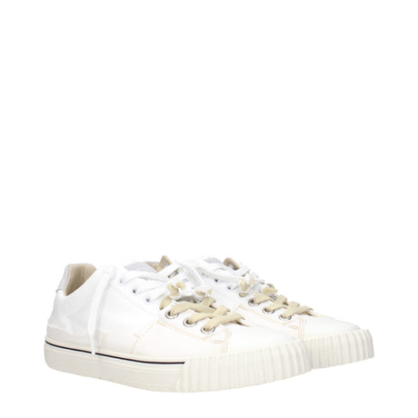 Maison Margiela White Leather Low Top Sneakers