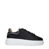 Philipp Plein Black Leather Chunky Sneakers