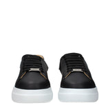 Philipp Plein Black Leather Chunky Sneakers