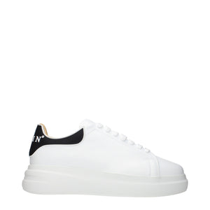 Philipp Plein White Leather Low Top Sneakers
