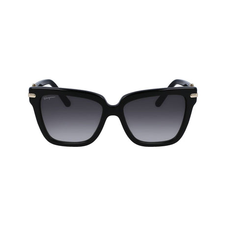 Ferragamo Black Acetate Sunglasses
